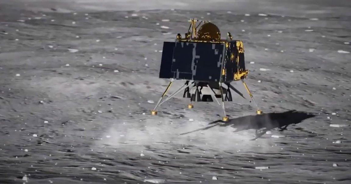 An Indian newspaper quoted an ISRO official as saying that the country's lunar lander landed in one piece. The report has yet to be confirmed.