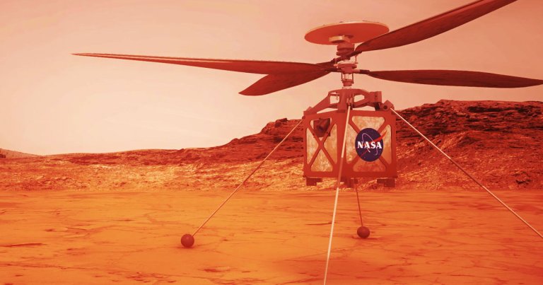 NASA just attached its new semi-autonomous helicopter drone to the rover it's sending to Mars next year. Pending a few more tests, it should be ready to go.