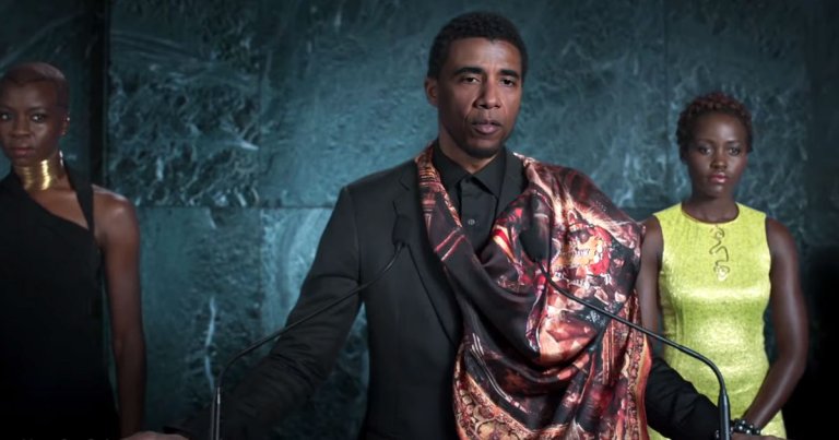 In this deepfake, former U.S. president Barack Obama takes over for Chadwick Boseman as the Marvel superhero Black Panther.