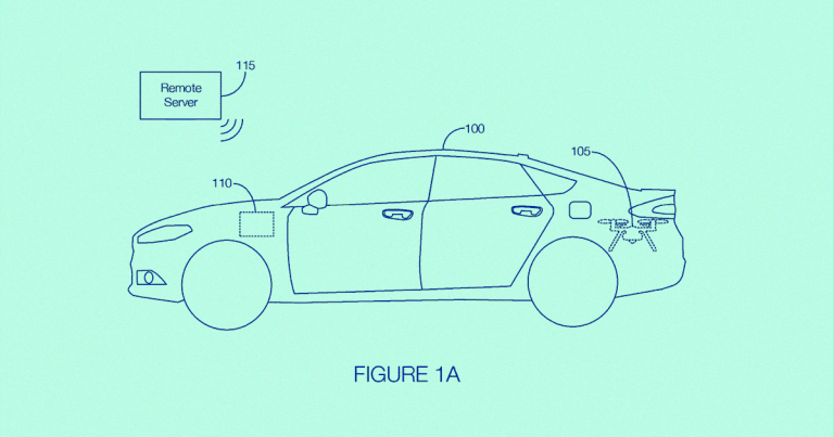 Ford Patents Drone That Pops Out of a Car’s Trunk