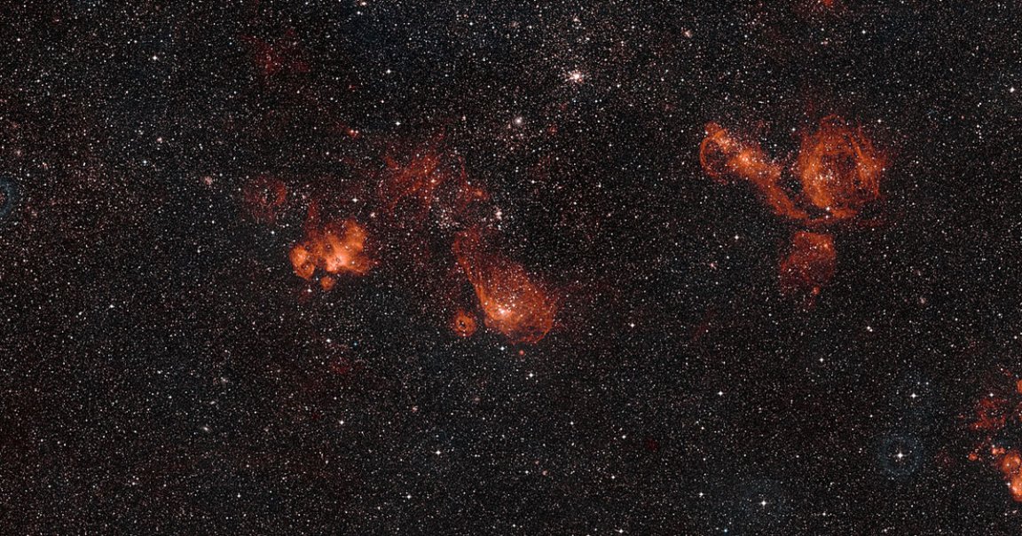 At least six of the smaller galaxies orbiting the Milky Way were stolen from one of its other satellites, according to new research.