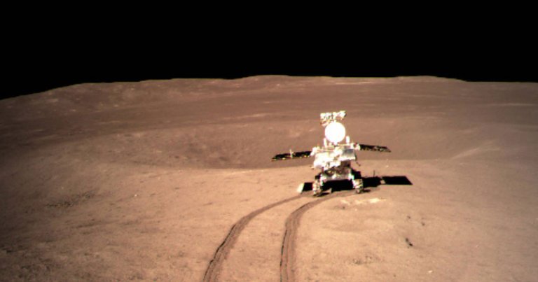 The China Lunar Exploration Program has released a new photo of the mysterious "gel-like" and "colored" substance found by its Moon rover.