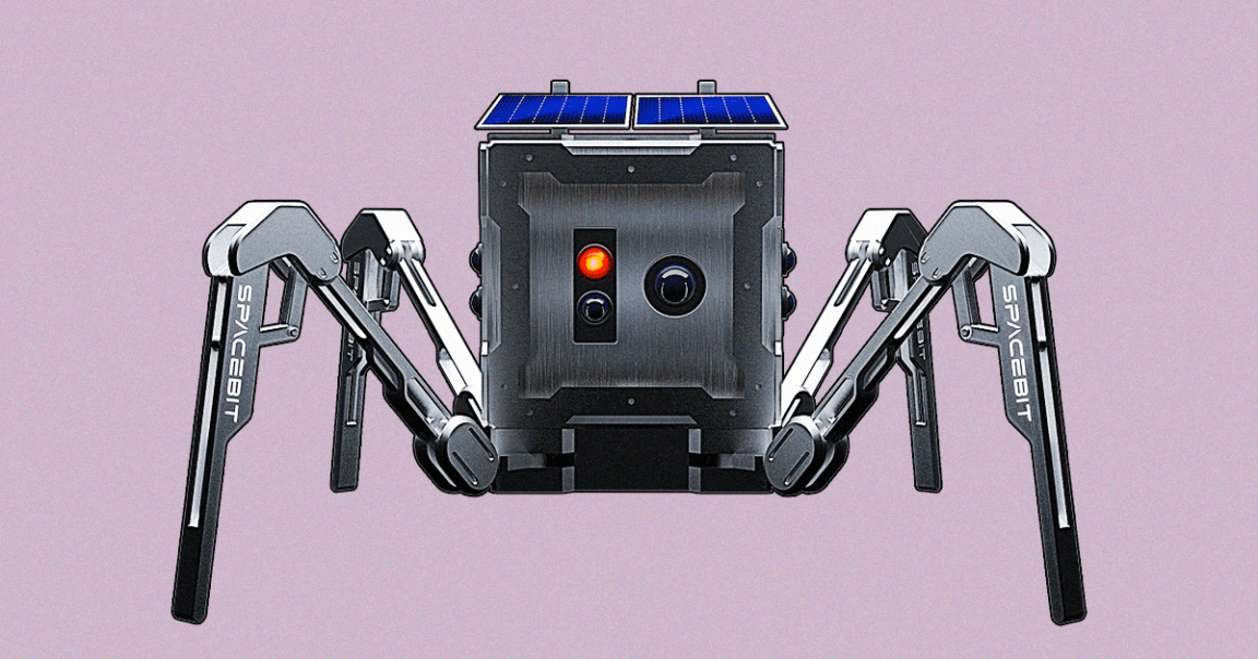 UK-based startup SpaceBit's Moon rover is not only the smallest ever, but it also has legs instead of the typical wheels.