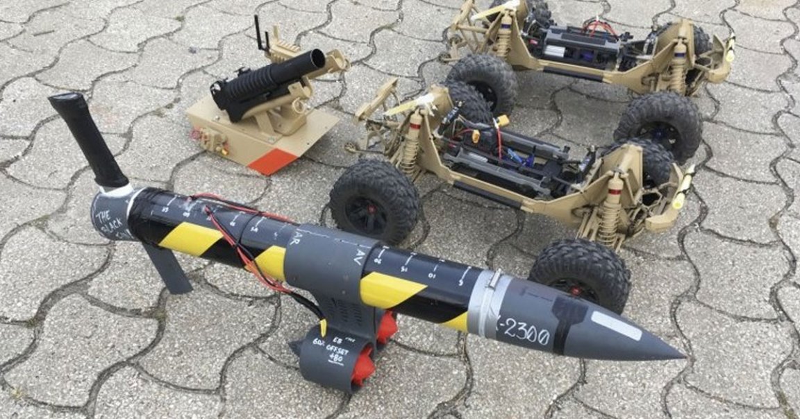Portugal's navy recently demonstrated prototype weapons created out of remote-controlled toy cars modified to house grenade launchers.