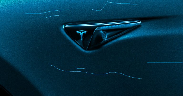 Maria Elena Gimeno has turned herself into police after a video of her keying a Tesla Model 3 was captured by the car's Sentry Mode feature.