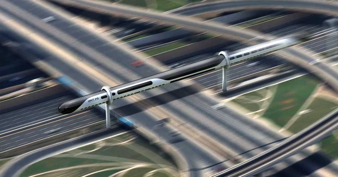 Strategic design consultancy Manyone proposes building an elevated train called the AeroSlider as a way to cut the emissions caused by air travel.