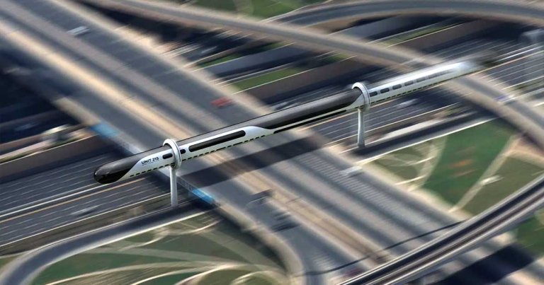 Strategic design consultancy Manyone proposes building an elevated train called the AeroSlider as a way to cut the emissions caused by air travel.