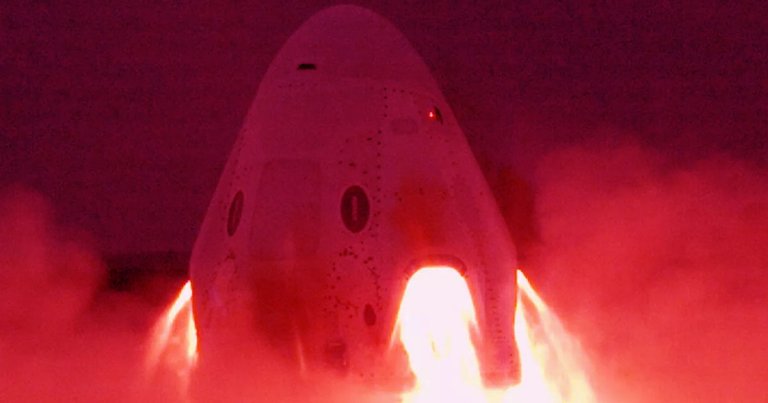 See SpaceX perform a static fire test on the SuperDraco engines that form its Crew Dragon spacecraft's emergency abort system.