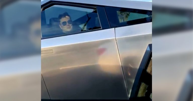 Tesla CEO Elon Musk was spotted yet again, driving his Cybertruck around Hawthorne, California near the SpaceX and Tesla offices.