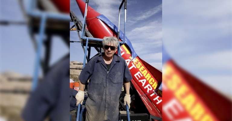 This weekend, a flat Earth conspiracy theorist launched himself in a homemade rocket — and crashed a minute later, dying in the wreck.