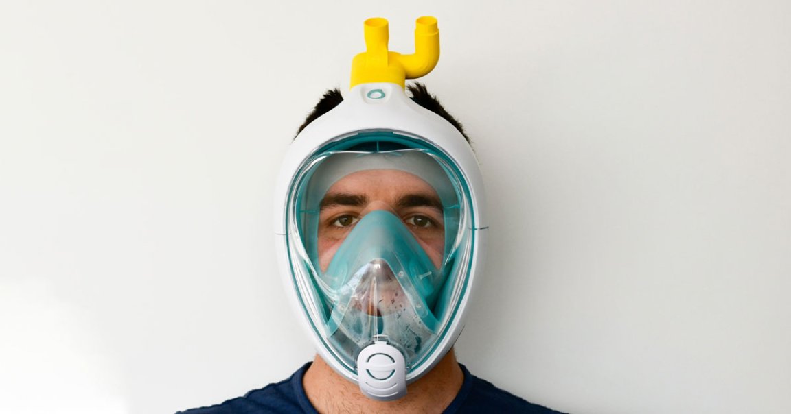 An italian company has come up with a 3D printed adapter that could turn a snorkeling mask into a C-PAP mask for oxygen therapy.