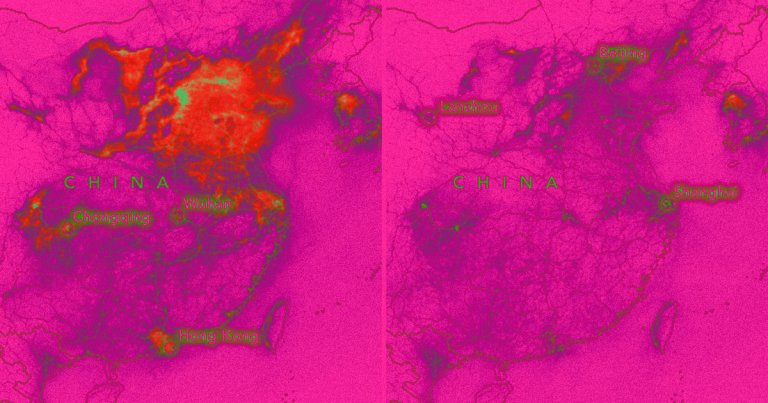 Amazingly, the coronavirus outbreak also appears to be having an observable effect on the Earth's environment — and you can see it from space.