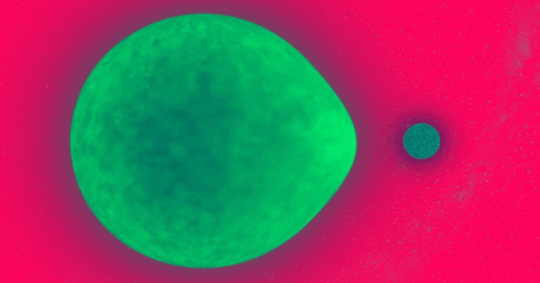A team of astronomers have discovered a strange star that oscillates only on one side, causing it to be distorted into a teardrop shape.