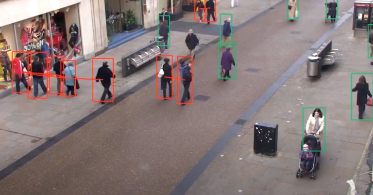 A new AI startup called Landing AI has developed a video tool that can tell if people in public are following social distancing rules.