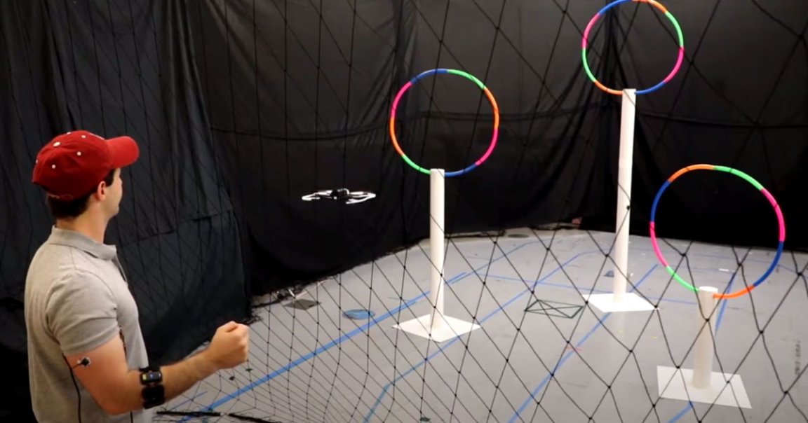 Researchers at MIT have developed a Jedi mind control system that allows you to control a drone by just twisting and lifting your forearm.