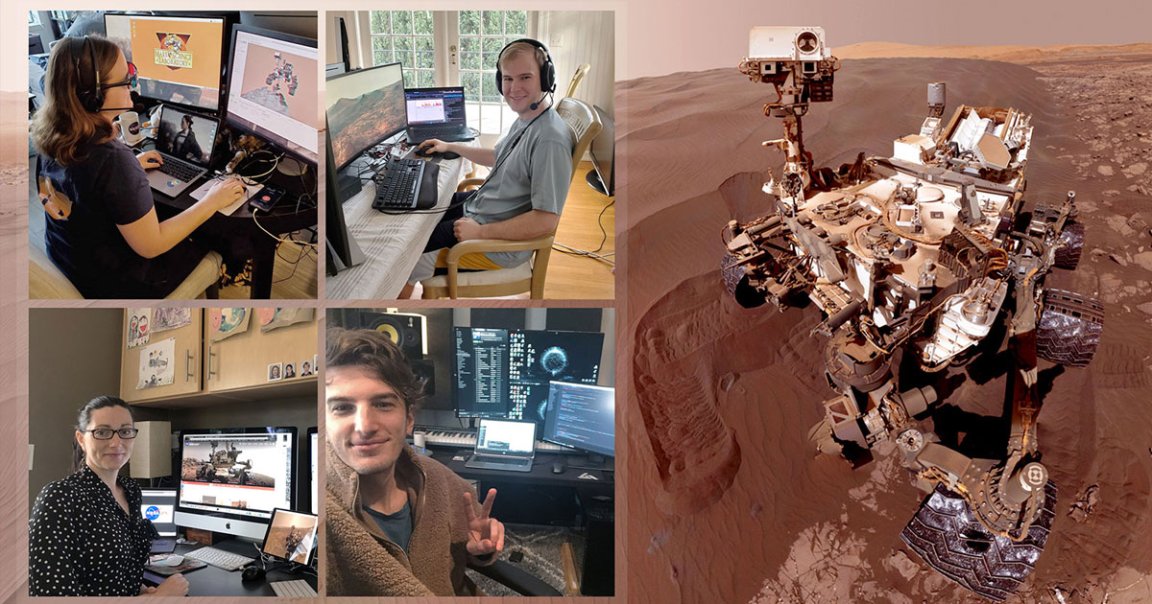 The team behind NASA's Curiosity Mars rover has transitioned to controlling the rover from their home offices amid the coronavirus outbreak.