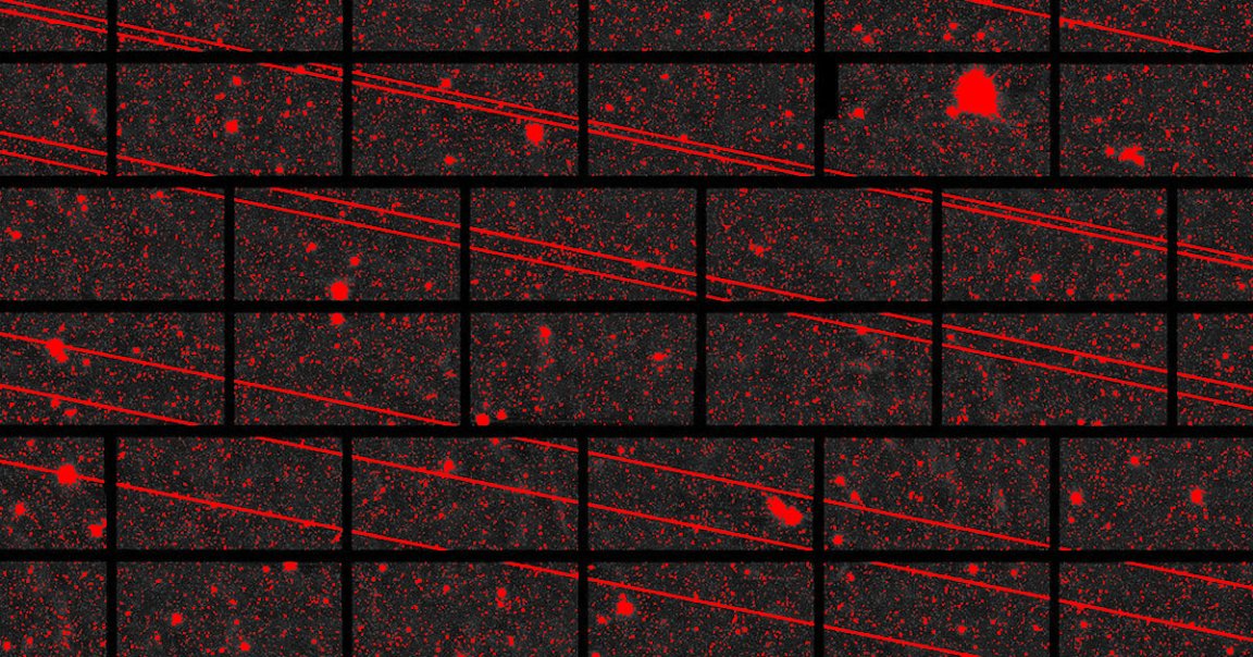 As a new video demonstrates, SpaceX's Starlink satellites have been wreaking havoc with astronomical surveys as they become visible to the naked eye.