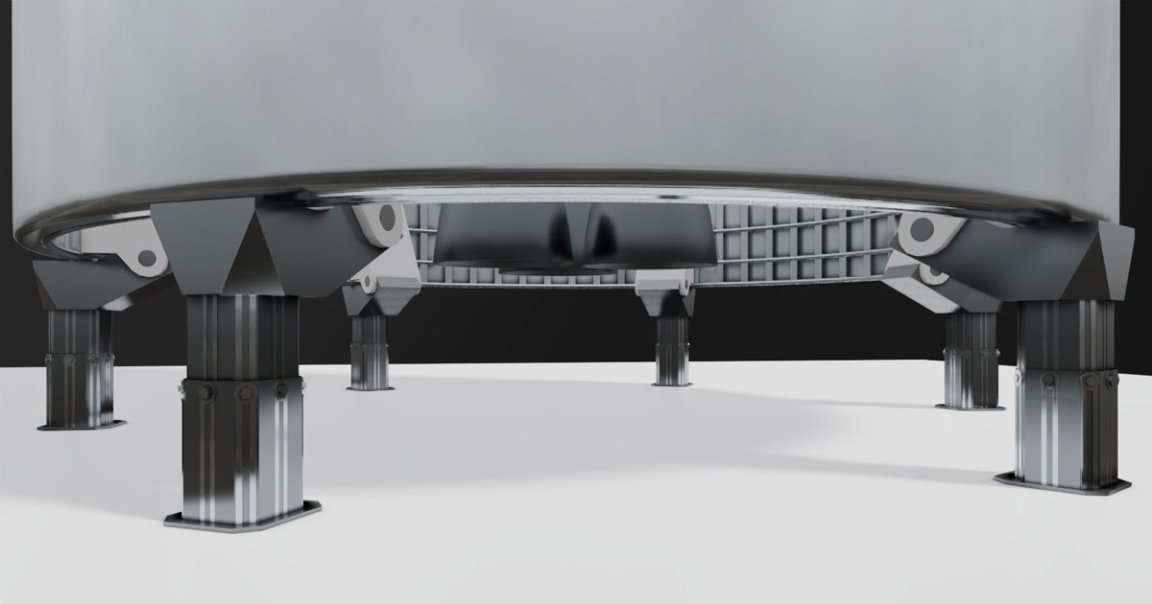 A video uploaded by Helsinki-based 3D artist Kimi Talvitie on Wednesday attempts to recreate SpaceX Starship's arachnoid landing legs.