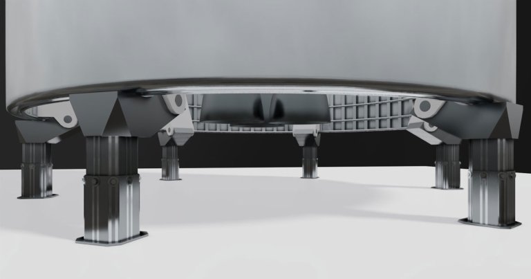 A video uploaded by Helsinki-based 3D artist Kimi Talvitie on Wednesday attempts to recreate SpaceX Starship's arachnoid landing legs.