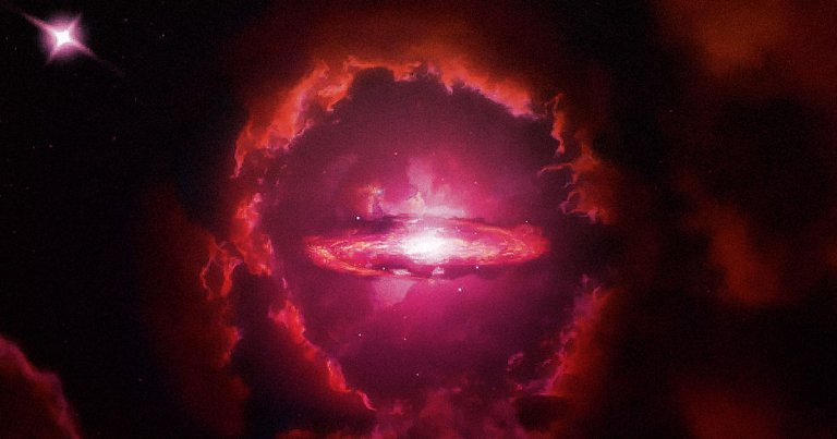 Astronomers have discovered that a massive rotating disk galaxy called the Wolfe Disk dates back to only ten percent of our universe's current age.