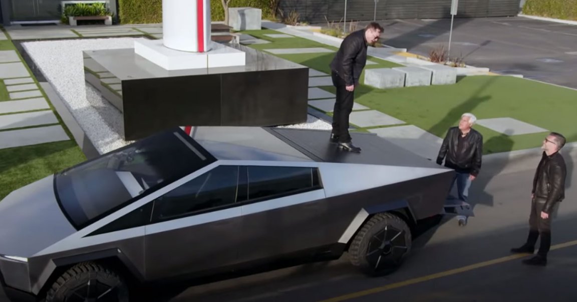 In the latest episode of "Lay Leno's Garage," Tesla CEO Elon Musk told Leno that "we want to be the leader in apocalypse technology."
