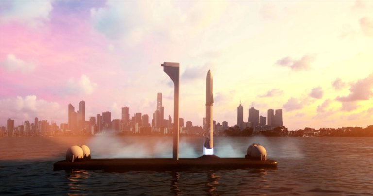 Elon Musk: SpaceX Building Floating Spaceports for Moon, Mars Launches