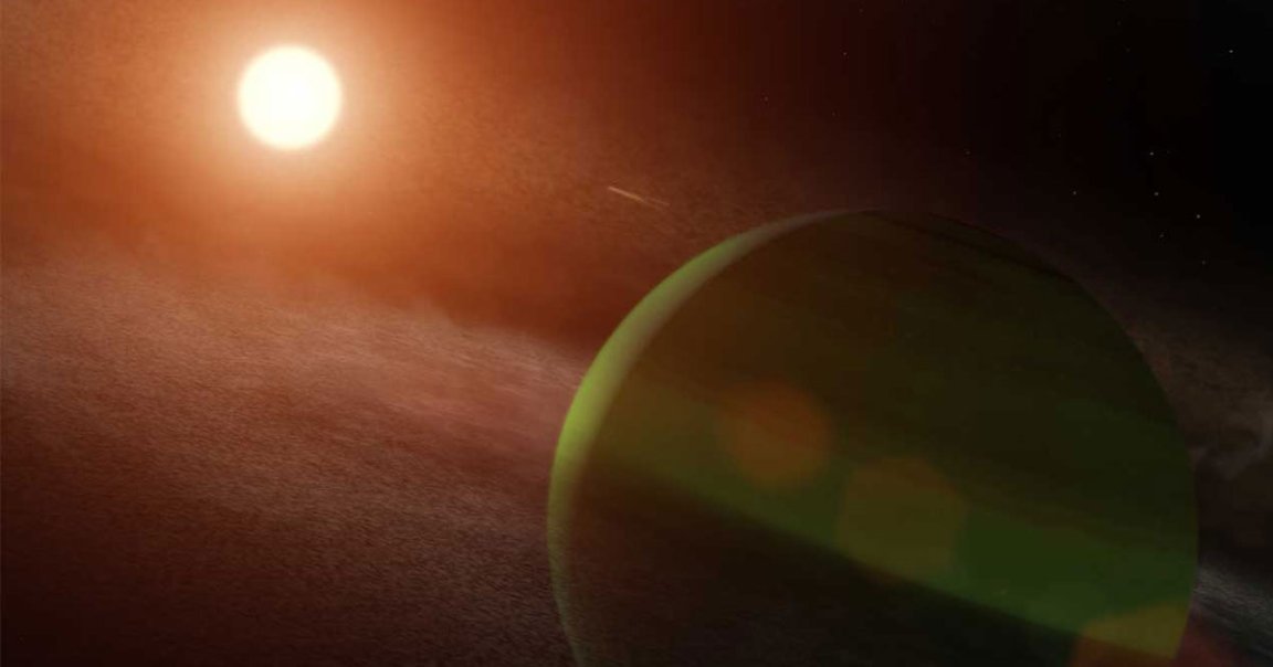 NASA recently discovered an exoplanet the size of Neptune that whips around its star nearly once per week, all while being bombarded by solar storms.