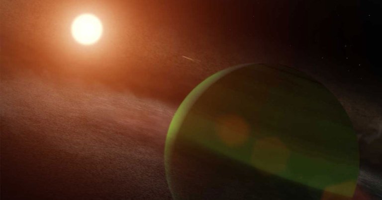 NASA recently discovered an exoplanet the size of Neptune that whips around its star nearly once per week, all while being bombarded by solar storms.