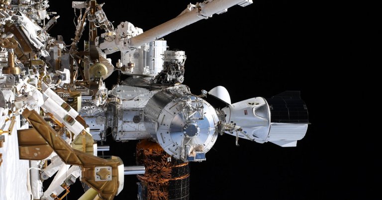 NASA astronauts Chris Cassidy and Bob Behnken got a tremendous view during their spacewalk on Monday. "Not bad for a view while working."