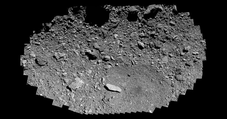 The NASA spacecraft OSIRIS-REx recently flew near the surface of the asteroid Bennu to map out alternative landing sites for its sample collection mission.