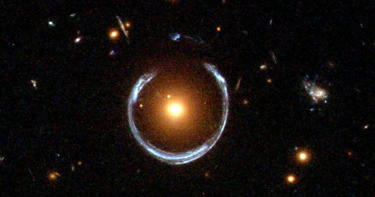 Scientists under lockdown revisited an Einstein ring discovered in 1987 to fill in some of the gaps in our understanding of space.