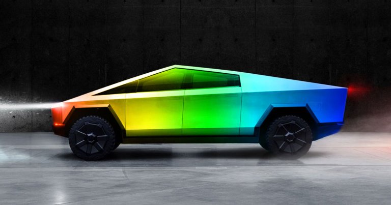 According to Musk's enthusiasm on Twitter, the exterior of Tesla's long-awaited Cybertruck could be heated and tempered to get a variety of colors.