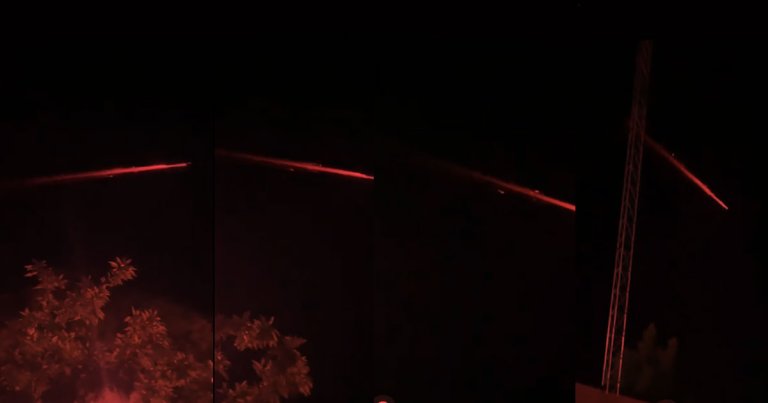 A second stage of a Russian rocket that launched a mysterious spacecraft  reentered the Earth's atmosphere over the weekend, burning up like a comet.
