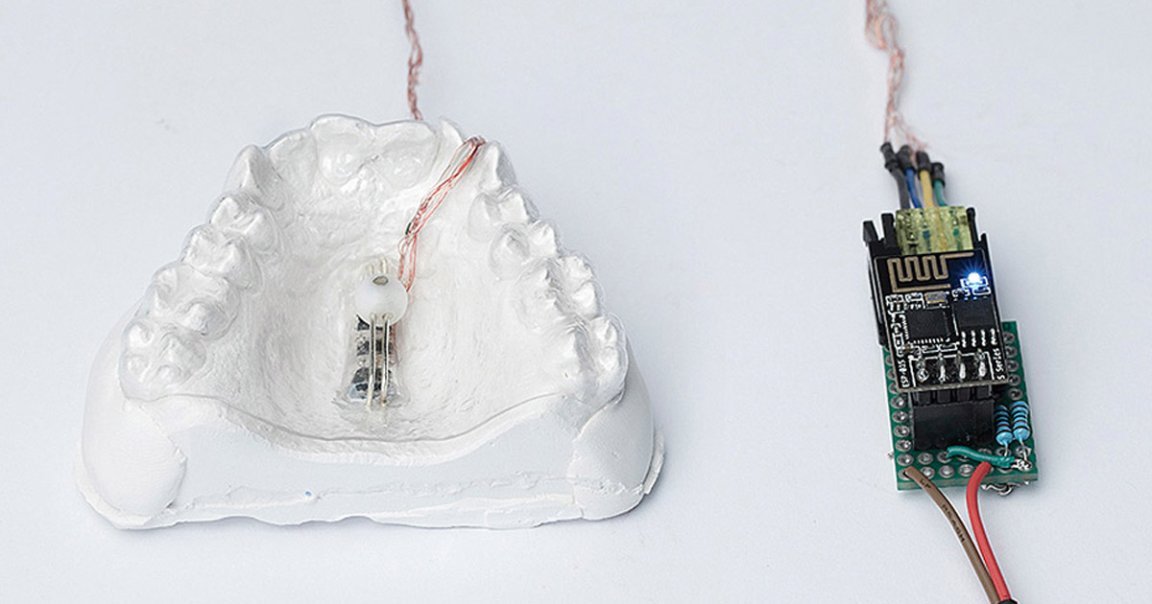 Graduate designer Dorothee Clasen has come up with an unusual new way to interface with a computer: a tongue-operated controller.
