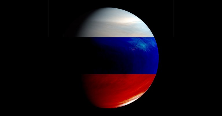 Russian space agency chief Dmitry Rogozin called Venus a "Russian planet" on Tuesday at an industry exhibition taking place in Moscow.