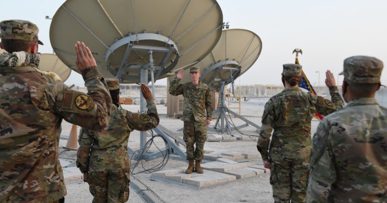 The US Space Force just deployed its first troops — not to space, but to the Al Udeid Air Base in Qatar.