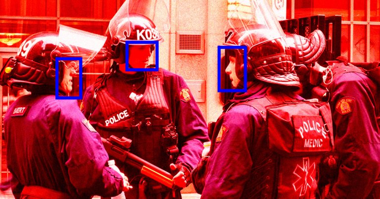 A growing number of activists are training new facial recognition algorithms to ID cops who hide their names while cracking down on protests.