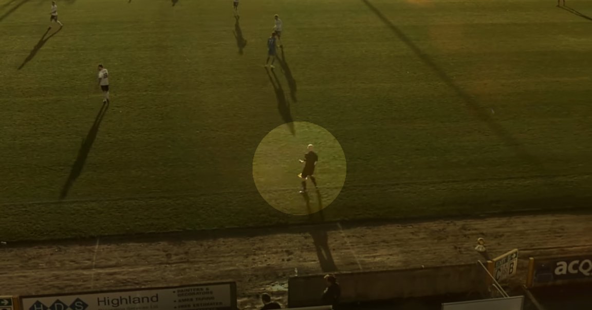 An AI-powered camera decided to follow the bald head of a linesman at a Scottish soccer game instead of the ball.