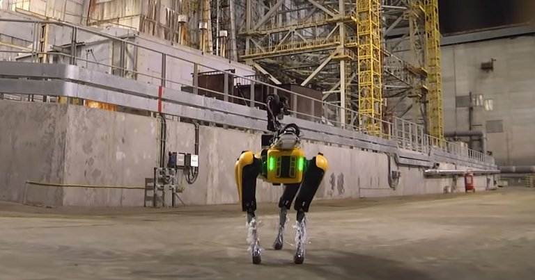 A team of engineers from the University of Bristol visited the Chernobyl Nuclear Plant last week to test out Spot, a four-legged robodog.