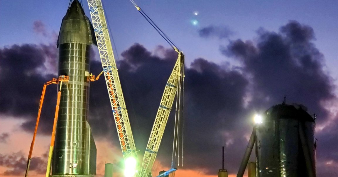 SpaceX's SN8 Starship prototype is being fitted with two aerodynamic flaps and a nosecone. In a matter of weeks, it will attempt to fly to 12 miles.