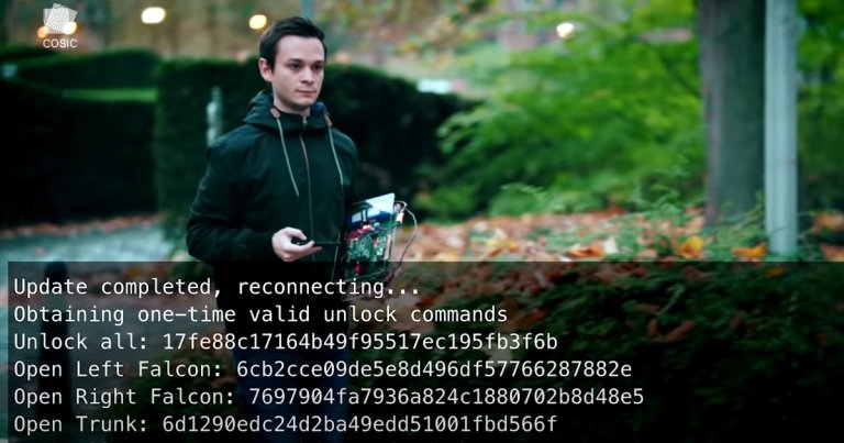 Security researchers have figured out a way to hack into a Tesla Model X by overwriting the firmware of the car's key fob via a Bluetooth connection.