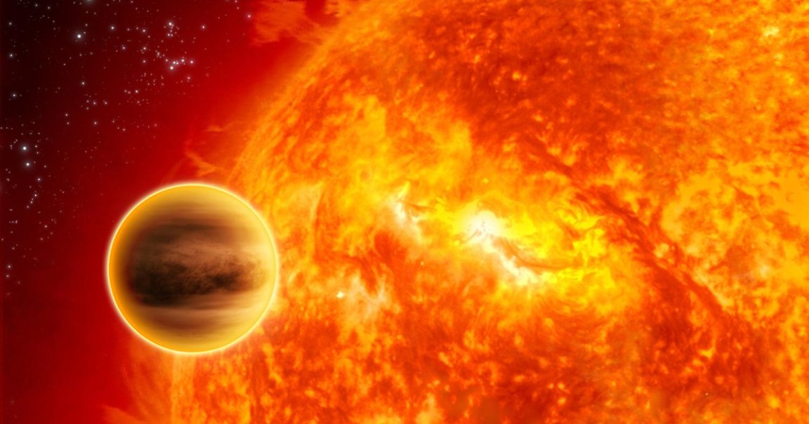 An ultrahot gas giant that's even darker than asphalt is going to crash into its star significantly sooner than scientists thought.