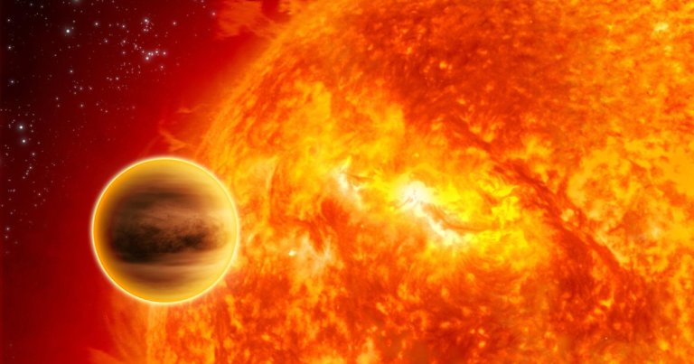 An ultrahot gas giant that's even darker than asphalt is going to crash into its star significantly sooner than scientists thought.