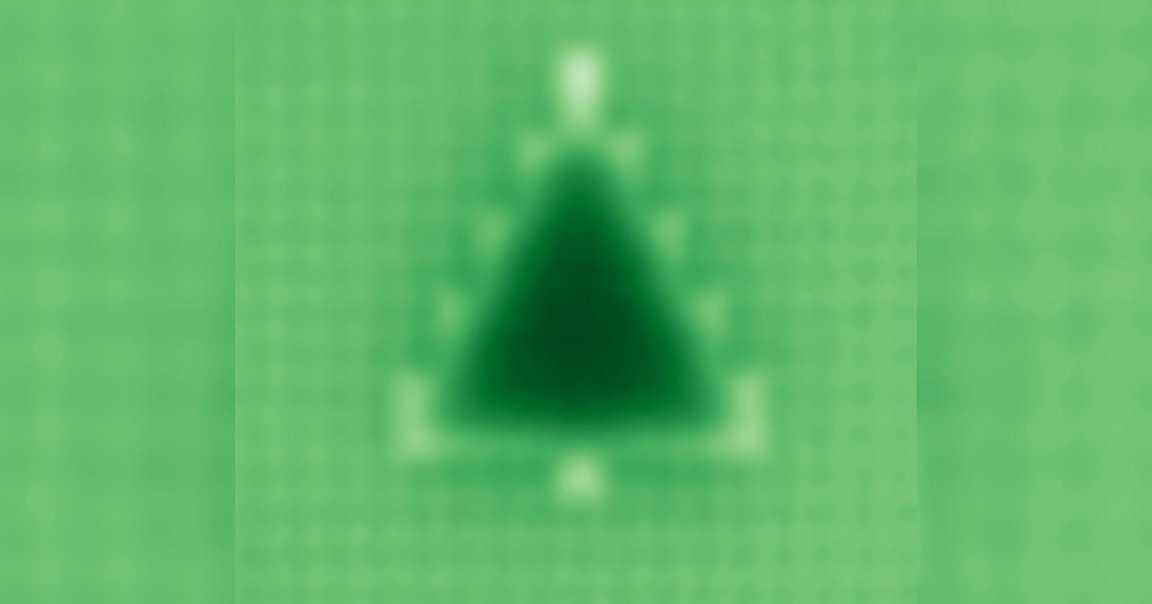 A physics student used a scanning tunneling microscope to built a "Christmas tree" that's barely thicker than a DNA strand.