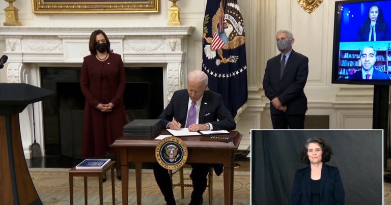 In a number of new executive orders, president Joe Biden has called on Americans to wear masks in public for the next 100 days.