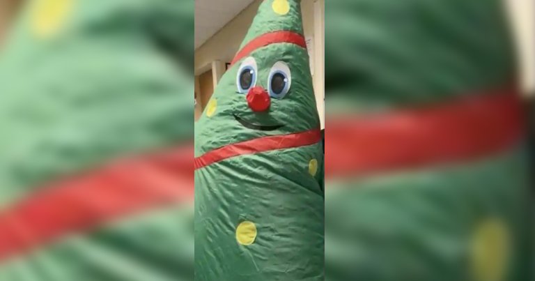 A San Jose hospital staff member dressed in a self-inflating Christmas tree costume likely caused a COVID-19 outbreak, that infected 43 and killed one.