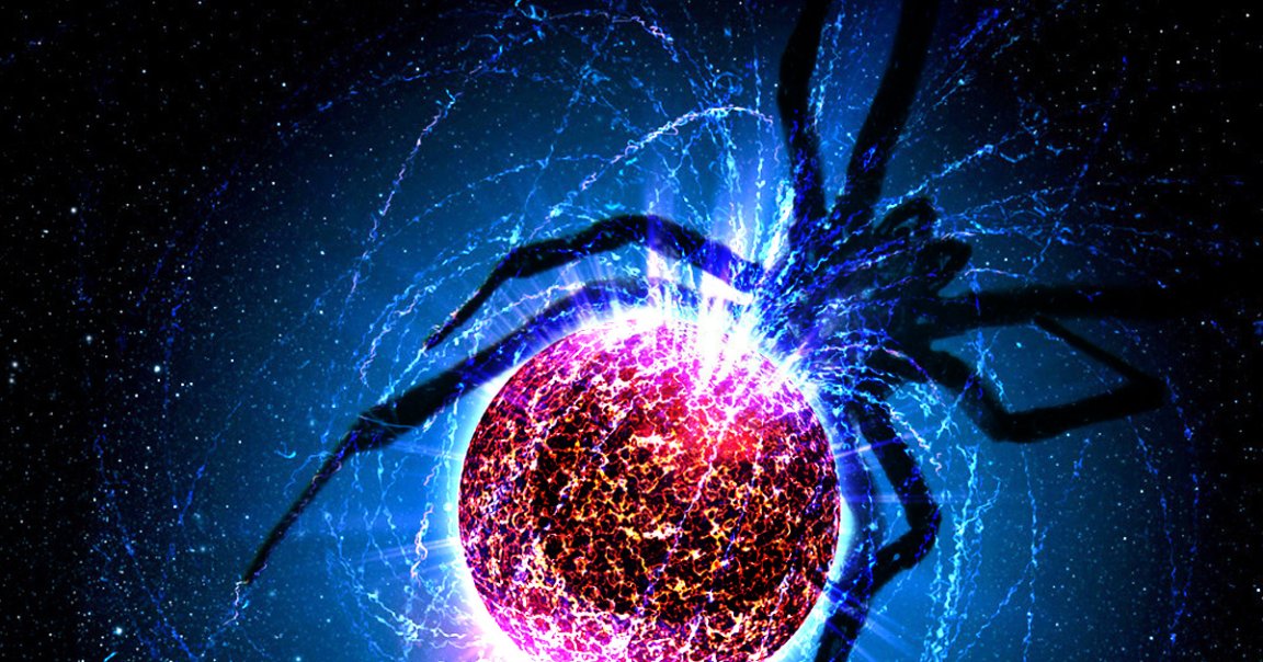 Astronomers have spotted a new type of "spider star," highly energetic pulsars that tear up their companion stars, that defies classification.