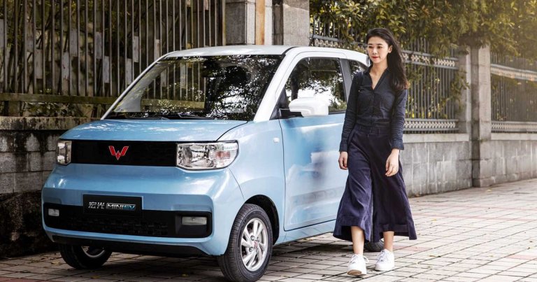 A compact electric vehicle that costs just $4,500 is vastly outselling Tesla's vehicles in China, the BBC reports.