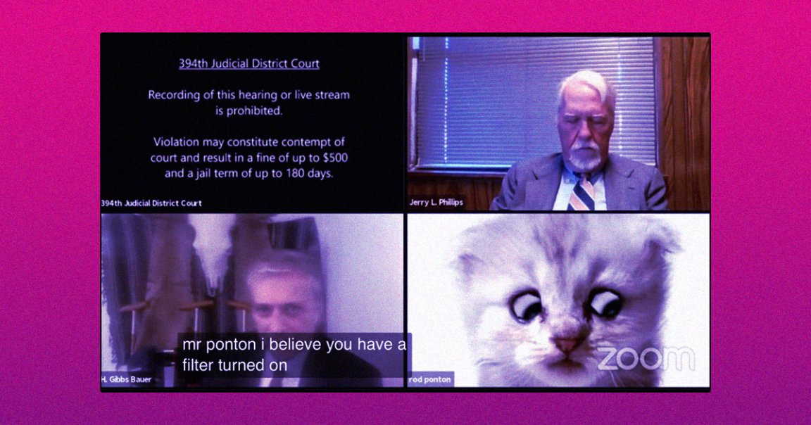 A Texas lawyer learned his lesson after joining a live court session while having a Zoom filter on that turned his face into an animated kitty cat.