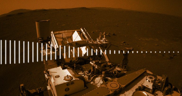 NASA released the first ever microphone recordings taken on the surface of Mars, as picked up by one of the Perseverance Mars rover's two microphones.